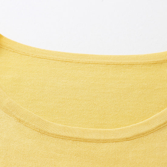 COMOBOCA Women's Essential Round Neck Knit T-Shirt