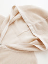 COMOBOCA Women's Sheer Mesh Hooded Zip Up Cardigan