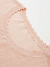 COMOBOCA Women's Sheer Openwork Knit T-Shirt