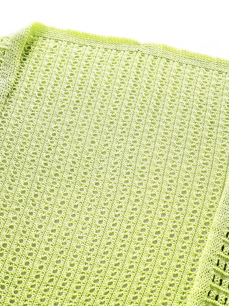 COMOBOCA Women's Openwork Knit Triangle Shoulder Wrap Scarf