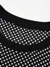 100% Silk Women's  Vintage Print Crew Neck Short Sleeve T-Shirt