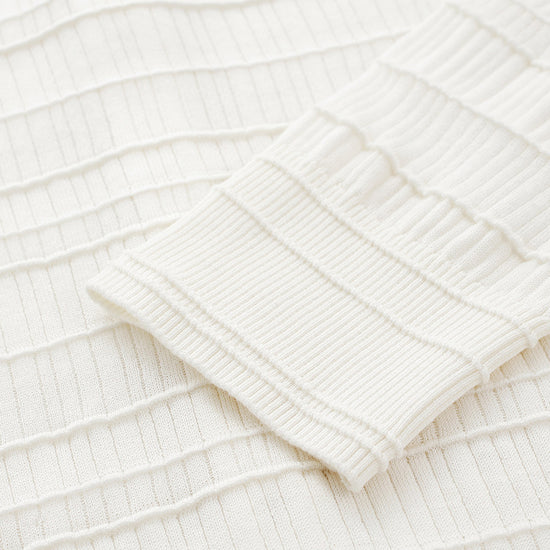 COMOBOCA Women's Textured Ribbed Knit Cardigan