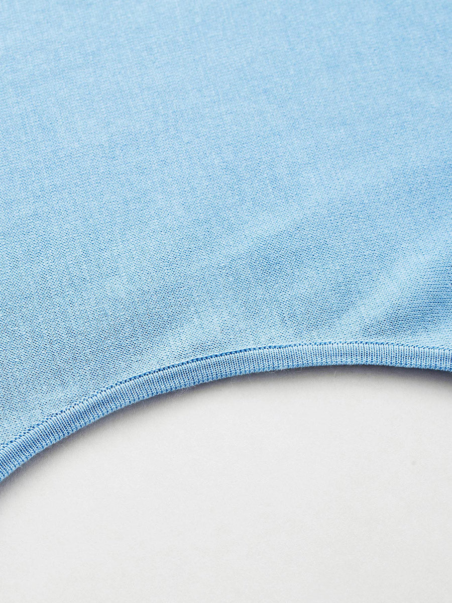 COMOBOCA Women's Lace Trim Collar Knit Polo T-Shirt