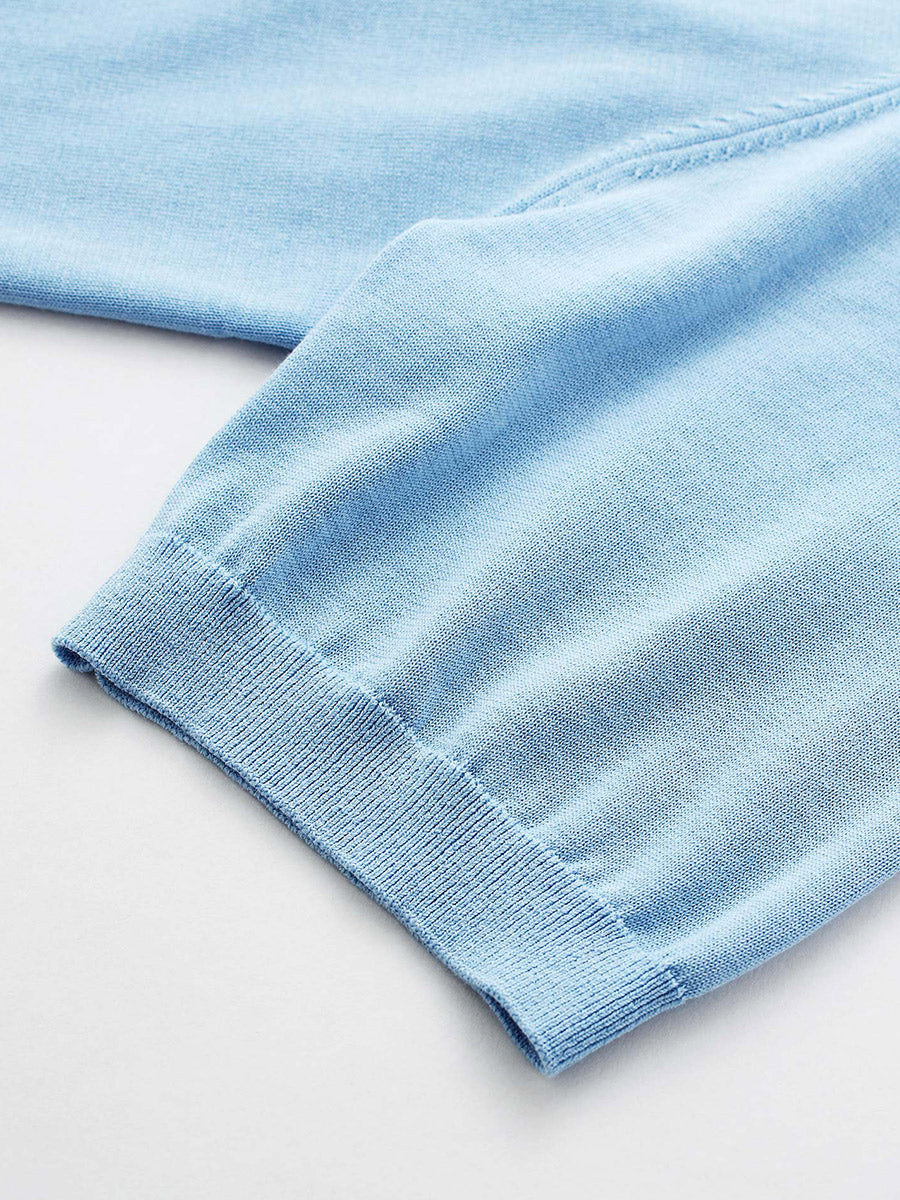 COMOBOCA Women's Contrast Trim Button Front Knit Cardigan