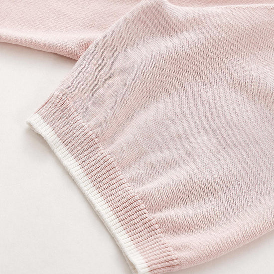 COMOBOCA Women's Panda Motif Contrast Trim Knit T-Shirt