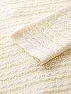 COMOBOCA Women's Scalloped Pointelle Knit Cardigan