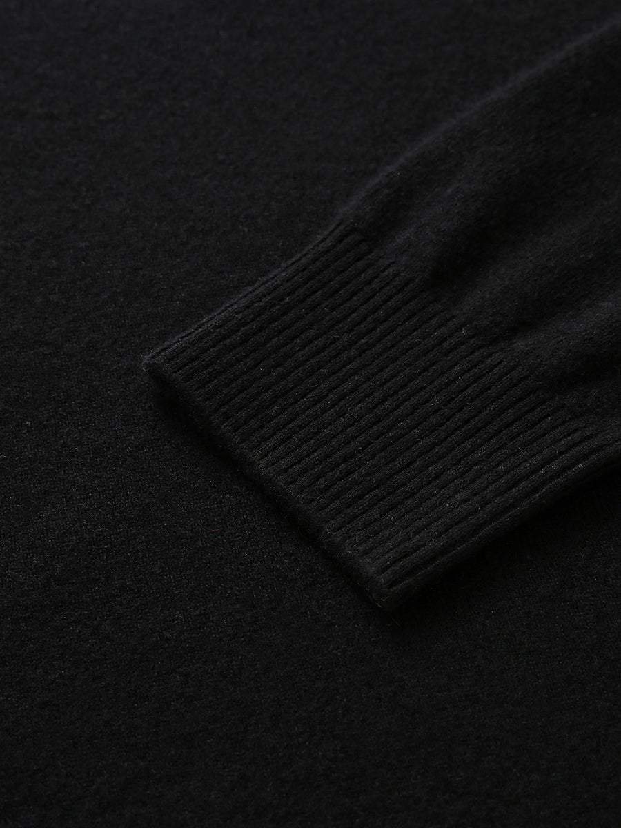 COMOBOCA 100% Cashmere Men's Knit Polo Pullover Sweater