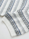 COMOBOCA Women's Fair Isle Semi Sheer Knit T-Shirt