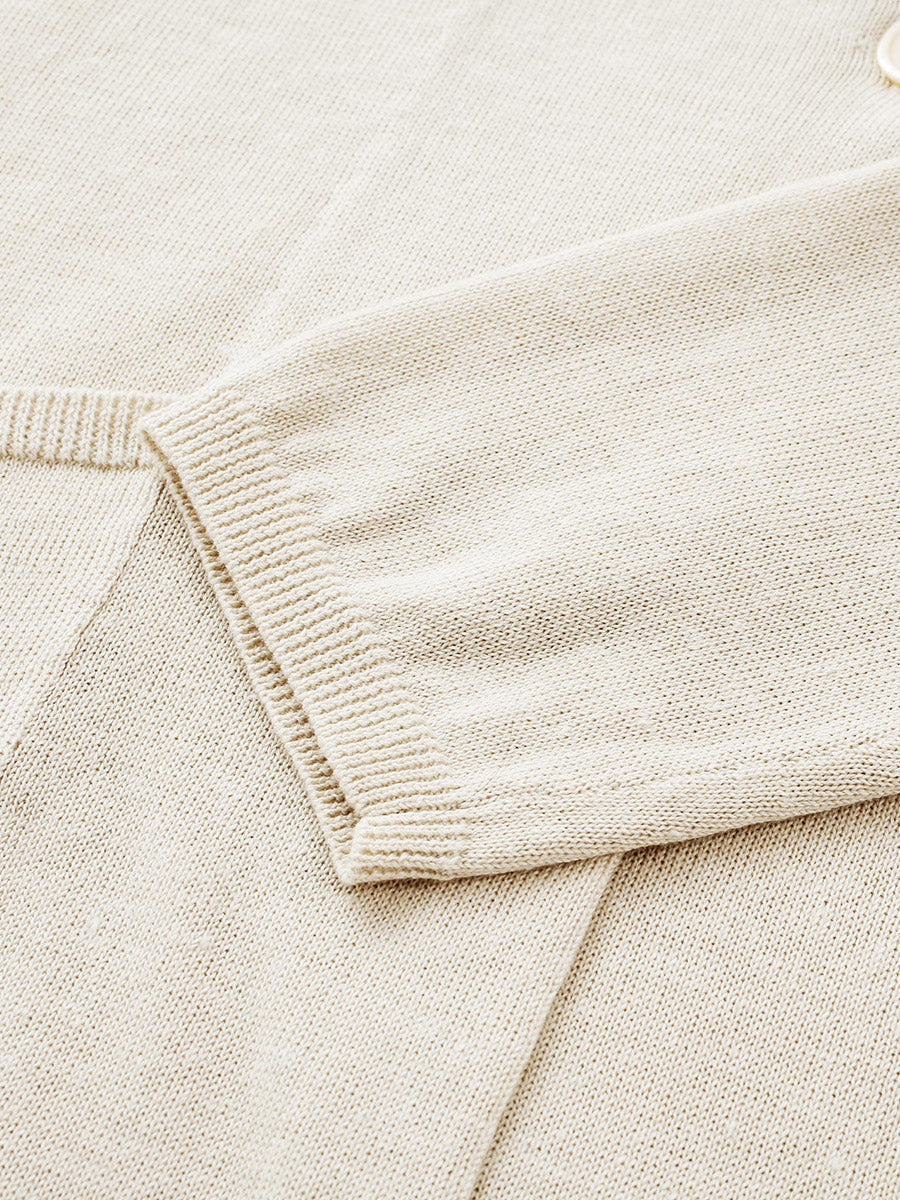 COMOBOCA Women's Pockets Relaxed Knit Blazer