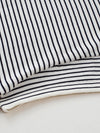 Women’s Mulberry Silk Knit Polo T-Shirt with Contrast Striped