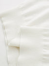 Women’s Mulberry Silk Contrast Collar Striped Knit T-Shirt