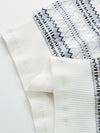 COMOBOCA Women's Fair Isle Semi Sheer Knit T-Shirt