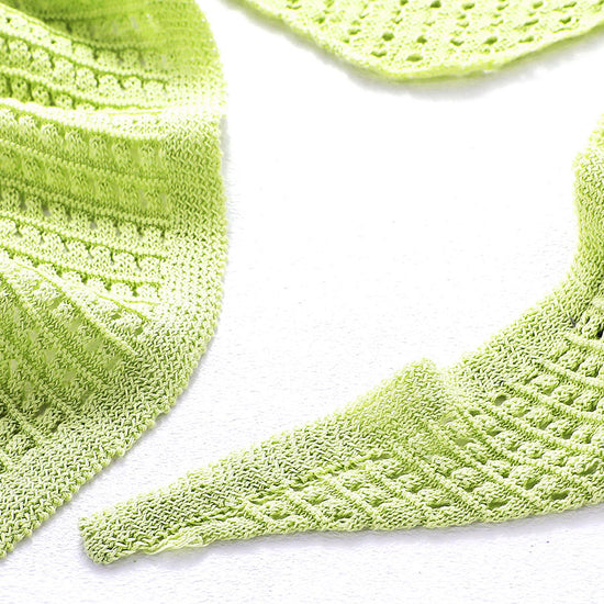 COMOBOCA Women's Openwork Knit Triangle Shoulder Wrap Scarf