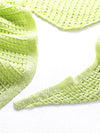 COMOBOCA Women's Openwork Knit Triangle Shoulder Wrap Scarf