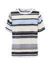 100% Mulberry Silk Women's Vintage Print Round-Neck Short Sleeve T-Shirt