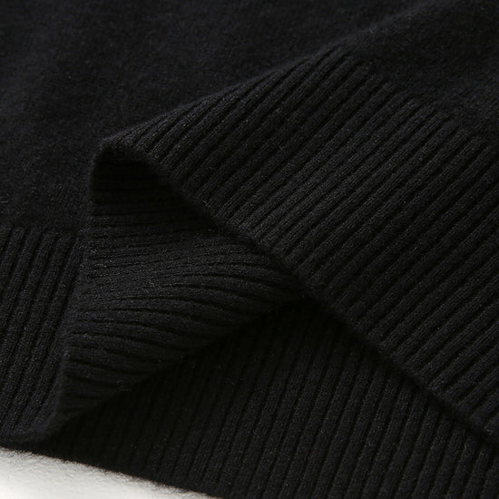 COMOBOCA 100% Cashmere Men's Knit Polo Pullover Sweater