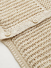 Women’s Linen Blend Knit V-Neck Sleeveless Vest