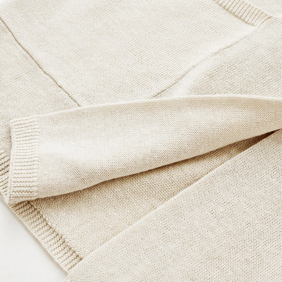 COMOBOCA Women's Pockets Relaxed Knit Blazer