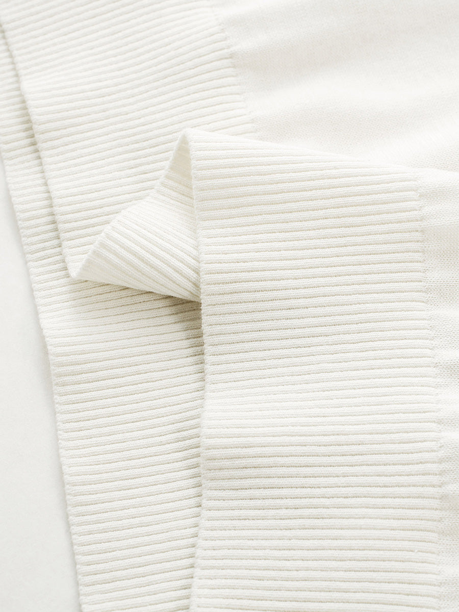 COMOBOCA Women's Knit Polo Top with Rainbow Stripes