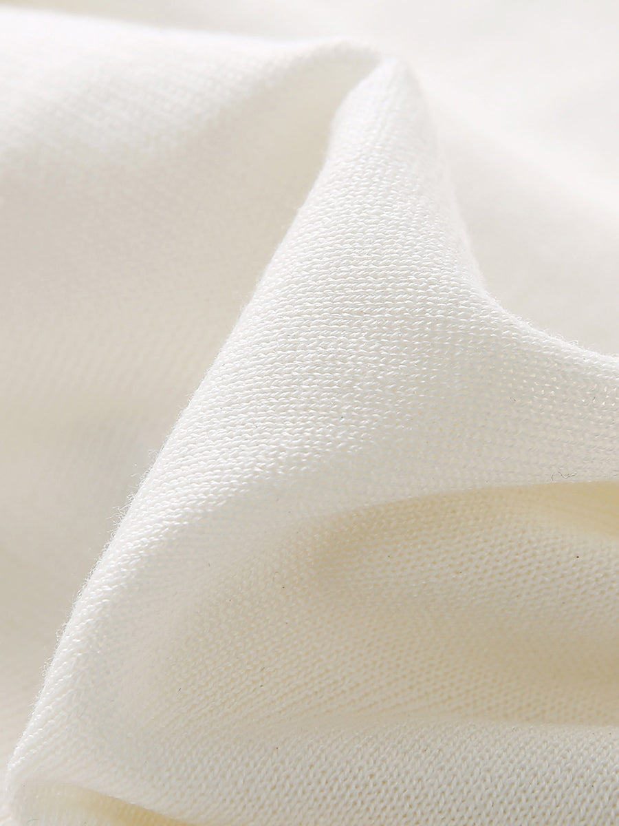 COMOBOCA Women's Heart Appliques Diamond Knit Top