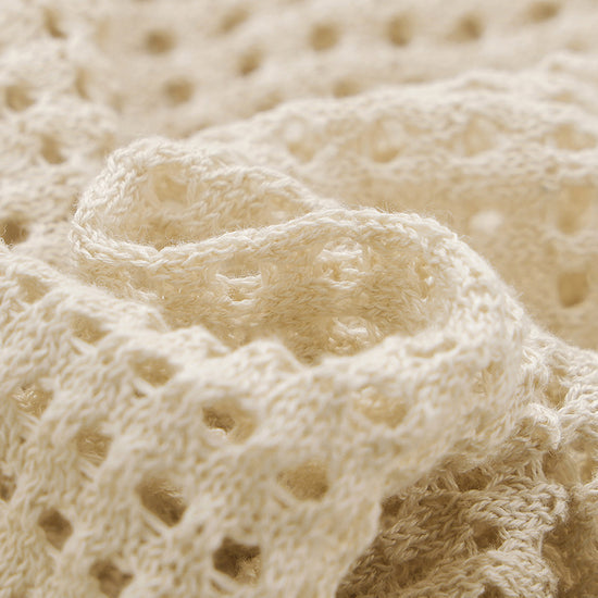 COMOBOCA Women's Sheer Mesh Knit Overpull Top