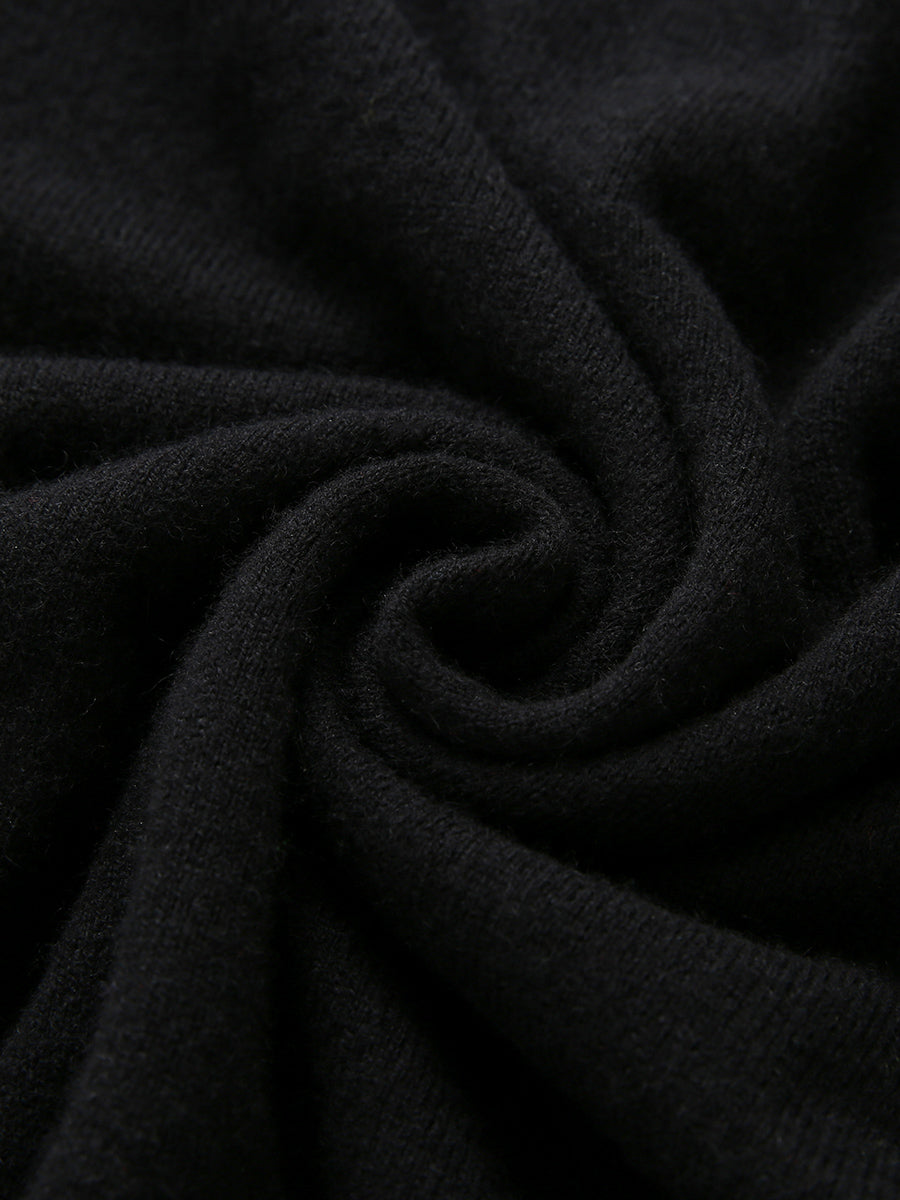 COMOBOCA 100% Cashmere Men's Knit Polo Pullover Sweater