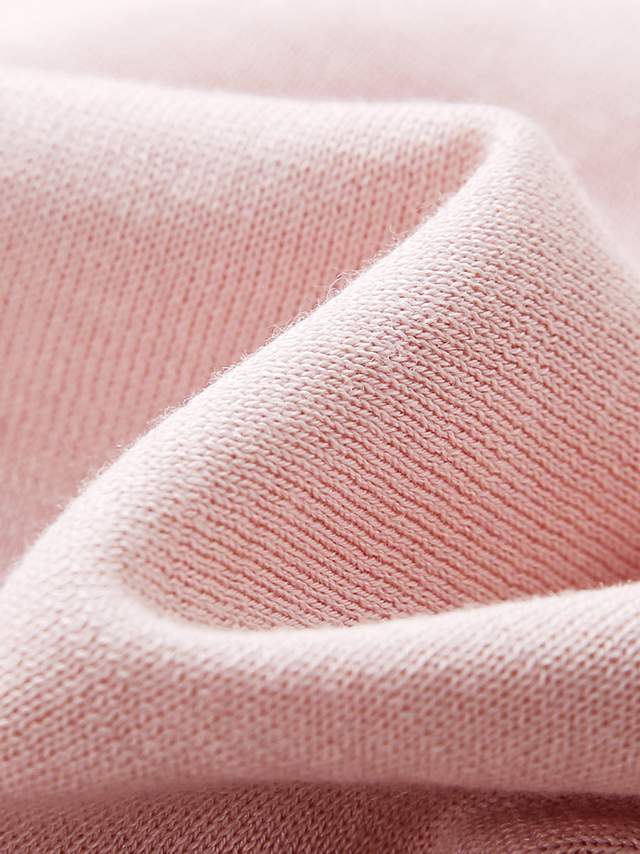 COMOBOCA Women's Floral Lace Trim Knit T-Shirt