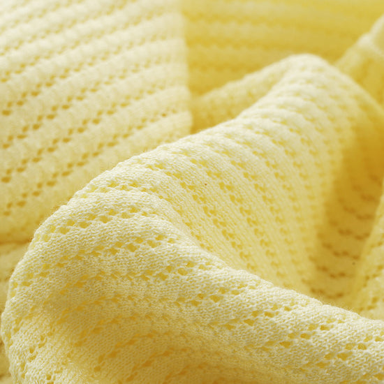 COMOBOCA Women's Pointelle Knit V-Neck Cardigan