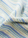 COMOBOCA Women's Pastel Marled Stripe Openwork Knit T-Shirt