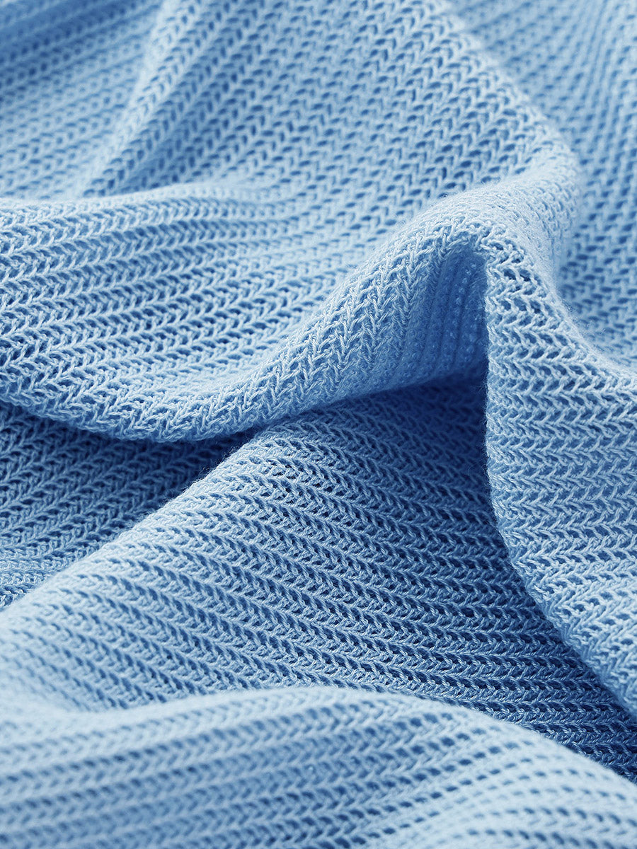 COMOBOCA Women's Split V-Neck Knit Sweater