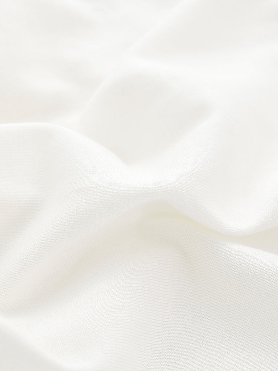 COMOBOCA Women's Rhinestone Trim Knit T-Shirt