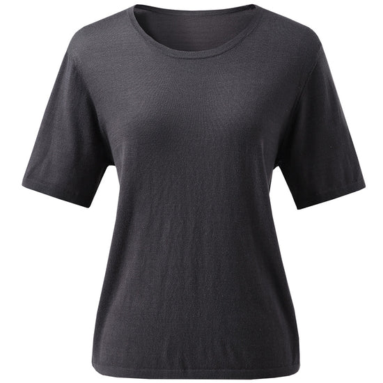 COMOBOCA Women's Essential Round Neck Knit T-Shirt