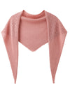 COMOBOCA Pink Women's Openwork Knit Triangle Shoulder Wrap Scarf