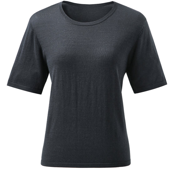 COMOBOCA Women's Essential Round Neck Knit T-Shirt