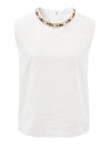Women's Mock Neck Mulberry Silk Blend Vintage Sleeveless Vest