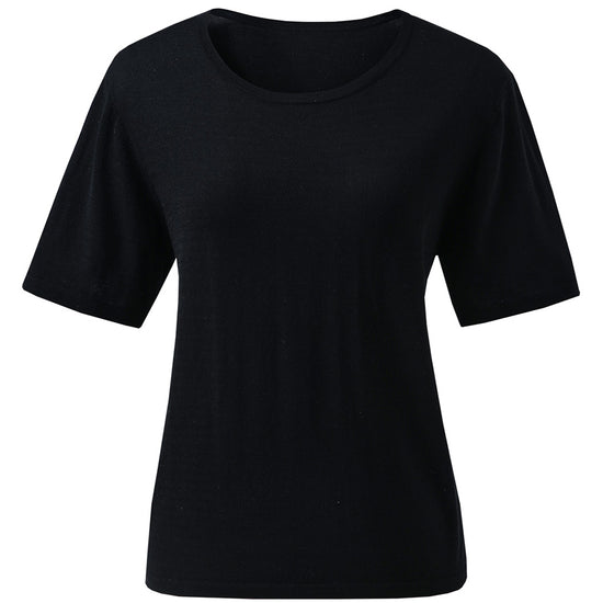COMOBOCA Women's Essential Round Neck Knit T-Shirt