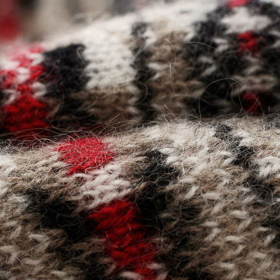 COMOBOCA 100% Cashmere Women's Boho Fair Isle Pattern Knit Beanie