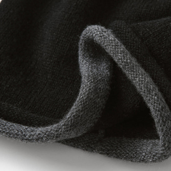 COMOBOCA 100% Wool Women's Double Layered Knit Beanie