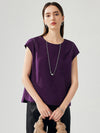 COMOBOCA 100% Mulberry Silk Women's Double Sided T-Shirt