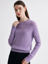 COMOBOCA 100% Cashmere Women's Cable Knit Sweater