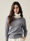 COMOBOCA 100% Cashmere Cozy Knit Cowl Neck Warmer