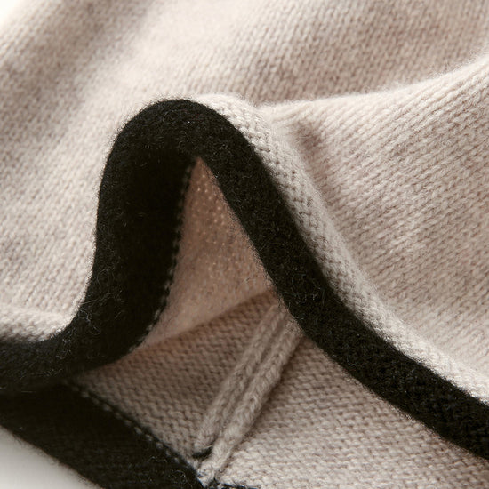 COMOBOCA 100% Wool Women's Double Layered Knit Beanie