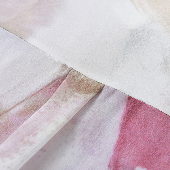 COMOBOCA 100% Mulberry Silk Women's Watercolor Print Shirt