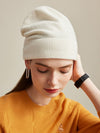 COMOBOCA 100% Cashmere Women's Ribbed Knit Beanie