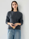 COMOBOCA 100% Cashmere Women's Chunky Cable Knit Sweater
