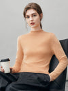 COMOBOCA 100% Cashmere Women's Round Neck Knit sweater