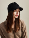 COMOBOCA 100% Cashmere Women's Knit Newsboy Cap