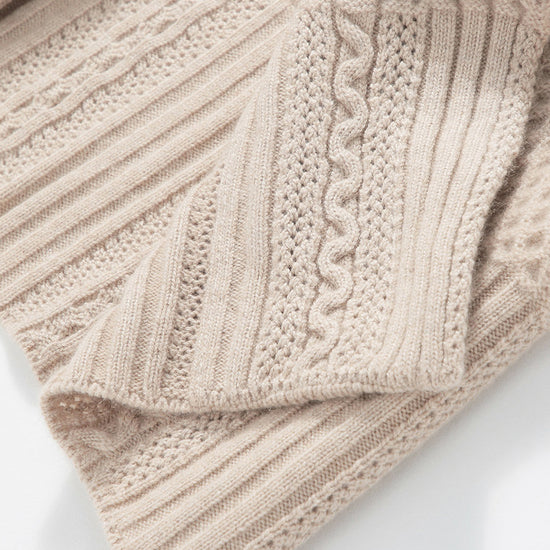 COMOBOCA 100% Cashmere Women's Knit Cardigan Coat