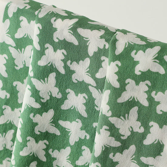 COMOBOCA 100% Mulberry Silk Women's Butterfly Print Scarf