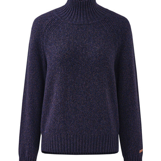 COMOBOCA 100% Cashmere Women's Ribbed Turtleneck Sweater